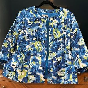 Coldwater Creek Swing Jacket with top clasp